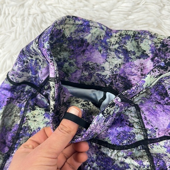 Lululemon Fast & Free Crop II Nulux 19" Vivid Vision Multi Black - Picture 3 of 6